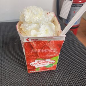 Fresas congeladas de cajita